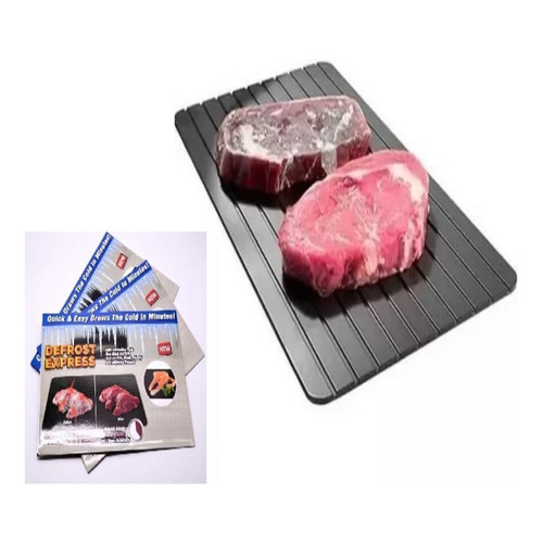 Plato de descongelación rápida para carne y comida de mesa