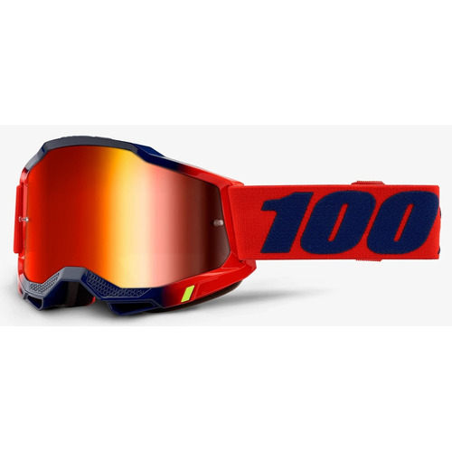 Gafas de motocross 100% Accuri 2 Kearny, rojo y azul