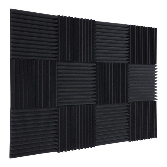 12 Paneles Esponja Acústica Espuma 30x30 Calidad Profesional