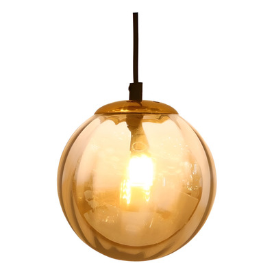 Colgante Gaia Gris E27 Ø150mm Vidrio