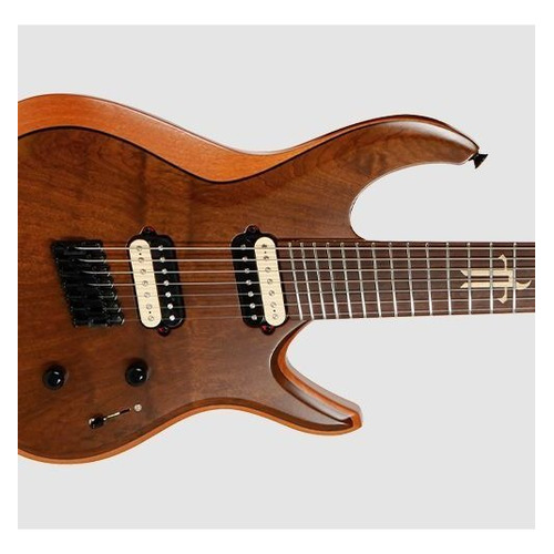 Guitarra Tagima Multiscale True Range de 7 cuerdas, satinada natural, orientada a la derecha