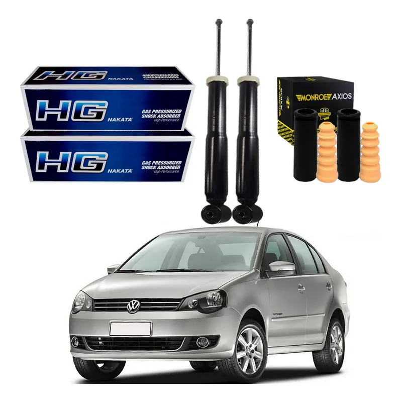 Kit Amortecedor Traseiro Polo Sedan 1.6 2.0 2012 A 2015