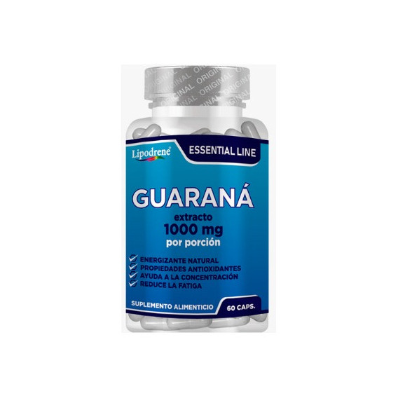 Guaraná Essential 1000mg 60 Cápsulas, Lipodrene