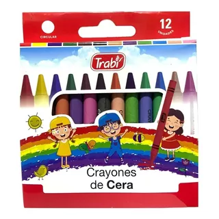 Crayones De Cera Trabi X 12 Colores