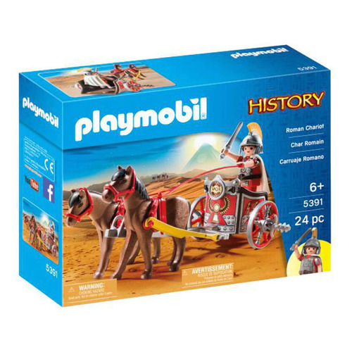 Playmobil Historia Carruaje Romano 5391 Color Unico