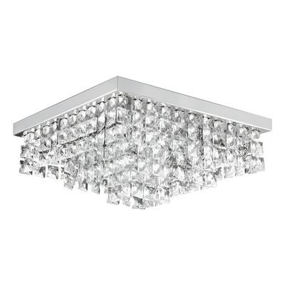 Lampara Plafon Lluvia Cristal 5 Luces Led Piazza Pal