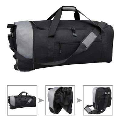 Tprc Bolsa Plegable Plegable De Viaje De 32 Pulgadas, Negro/