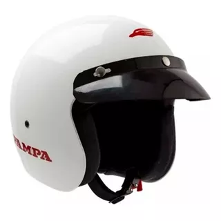 Casco Para Moto Abierto Halcon Pampa Blanco Talle Xl