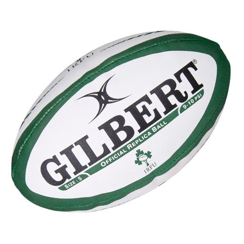 Pelota Rugby Nº 5 Gilbert Oficial Colección Naciones Uar Color Verde/beige