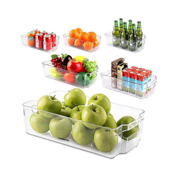 Organizadores De Refrigerador Alacena Cocina 6 Pz Redlemon