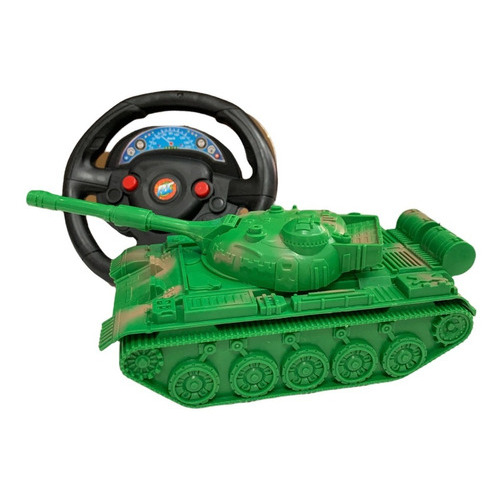 Tanque Militar Control Remoto - 14 Cm Color Verde
