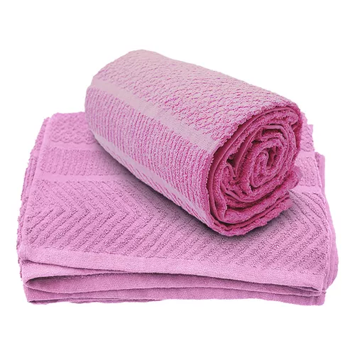 Toalla Ducha de baño - Color rosa - Oferta 2X1 - 100% algodón