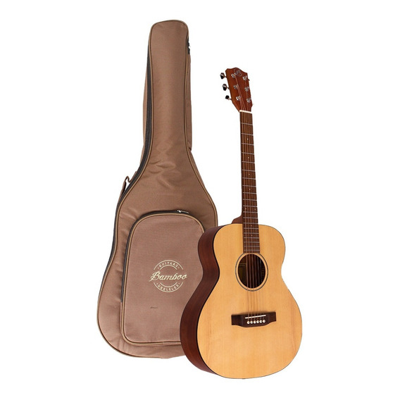 Bamboo Ga 38 Spruce Guitarra Acústica Con Tensor Y Funda