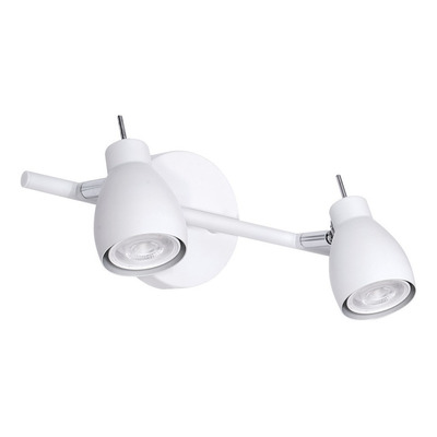 Aplique Spot 2 Luces Cancun Blanco Apto Led Deco Moderno