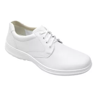 Zapato Oxford Plain Toe Flexi Kaiser 63201 De Piel Blanco Diseño Liso 27 Mx Para Adultos - Hombre