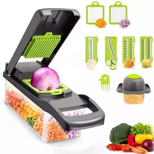 Cortador De Verduras Y Vegetales Electrico Cuadritos 4 En 1 Rapido