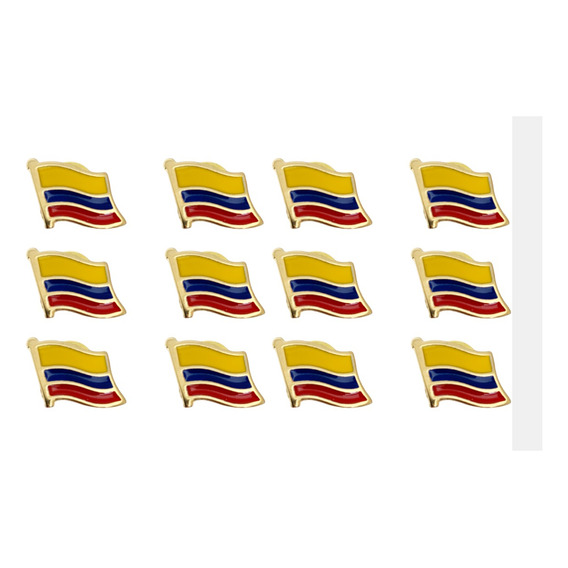 12 Pines Solapa Bandera De Colombia  Broche