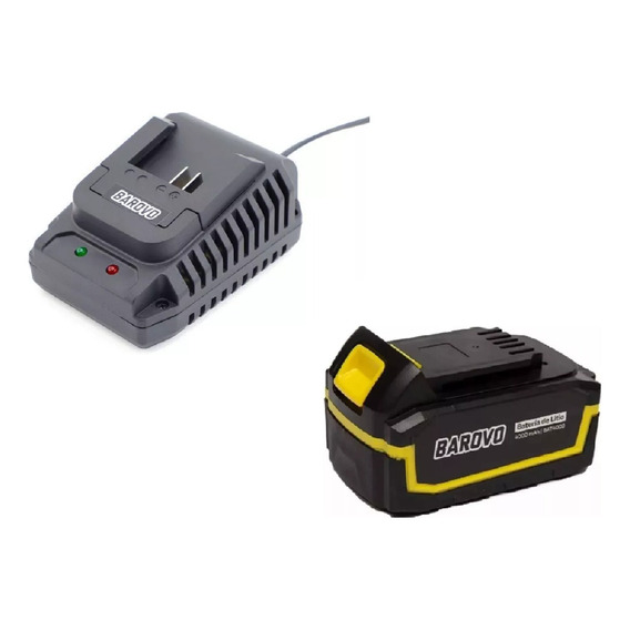 Cargador 18v 220v + Bateria De Ion Litio 4000 Mah Barovo