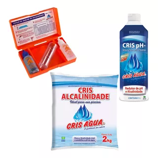 Kit Alcalinidade 1 Estojo De Teste + 1 Elevador E 1 Redutor