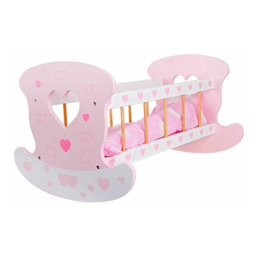 Cuna para muñecas Genérica Baby Bed color rosa