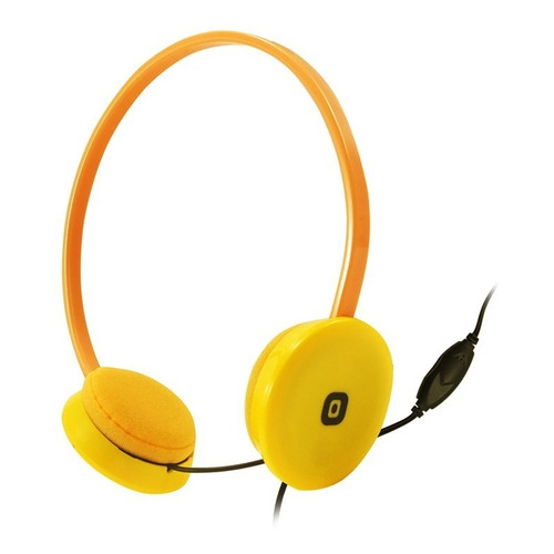 Auricular Panacom Con Micrófono Ho-9812 Sonido Estéreo Color Amarillo