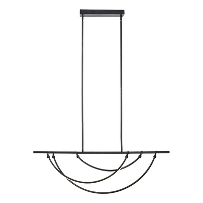 Lampara Colgante Kal Led Deco Moderno Negro Negro