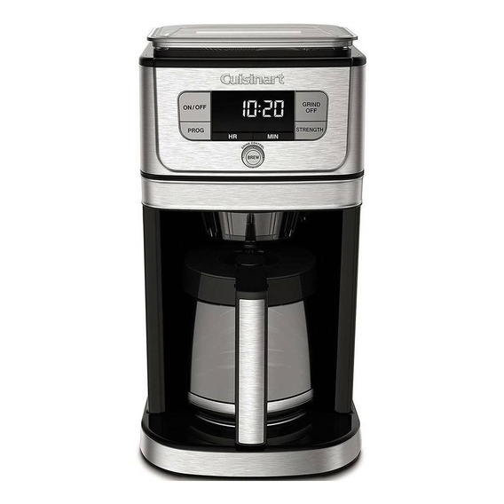 Cafetera Cuisinart Grind & Brew Dgb-800es Con Molino 12 Tzs Color Negro/Plateado