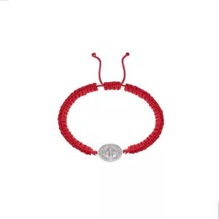 Pulsera Hilo San Benito Para Bebé 9 Cm Plata .925 Agálea 