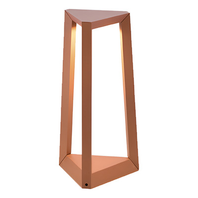 Aplique Exterior Bolarda Vk-triong Aluminio Terra 35cm Vk