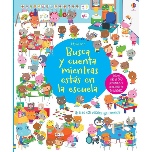 * Busca Y Cuenta Mientras Estas En Escuela * Sticker Usborne