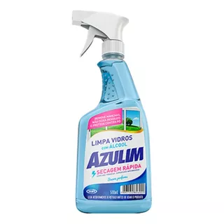 Azulim Limpa Vidros 500ml Brilho Sem Manchas C/ Gatilho