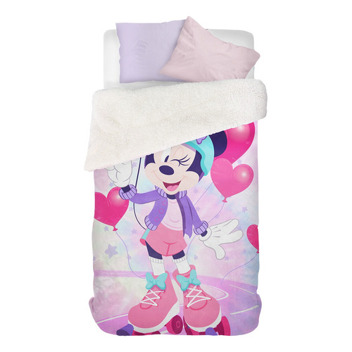 Frazada Infantil Corderito Minnie Color Rosa