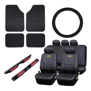 Funda Ecocuero Auto Chevrolet + Juego Alfombras + Regalos 