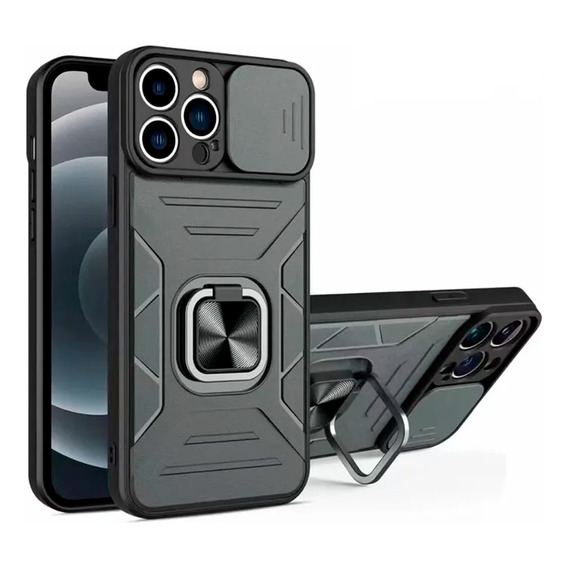 Funda Case Para Xiaomi Poco X4 Gt Robot Gris Con Aro