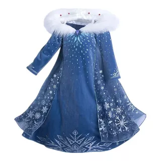Vestido Fantasia Infantil Frozen Aventura Congelante Elza