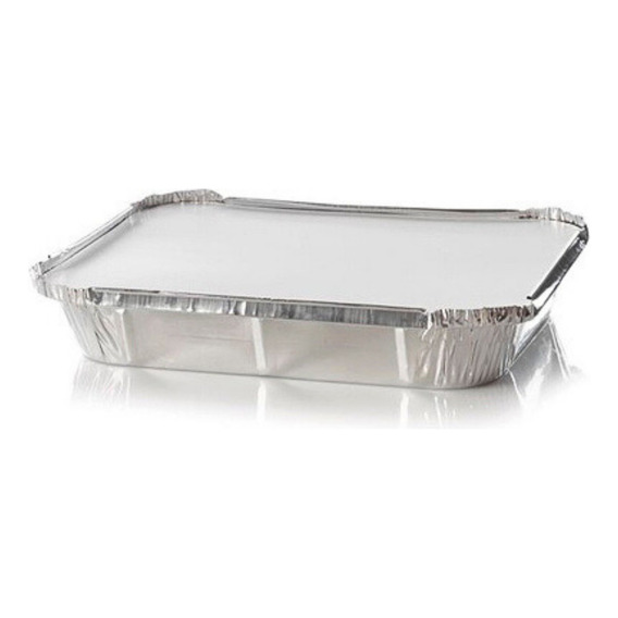 Bandeja Envase Aluminio Desechable Tapa C20 Pack 20 Unidades