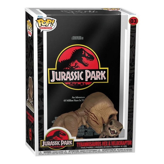 Funko Pop Movie Poster Jurassic Park - T Rex Y Velociraptor