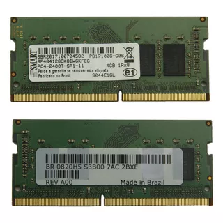 Memória Ram Color Verde  4gb 1 Smart Sf464128ck8iwgkfeg