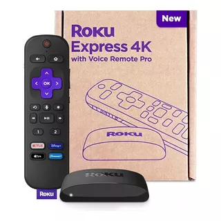 Roku Express 4k Streaming Con Control Remoto Por Voz Pro