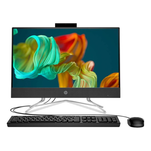 Desktop Hp 22-dd2005la Intel Celeron 8gb 256gb Ssd Freedos Color Negro 110v