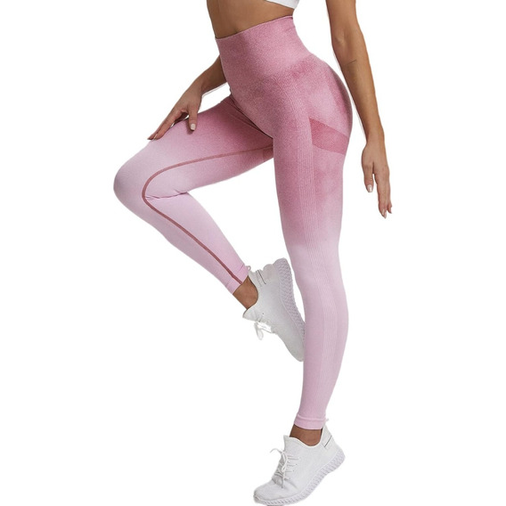 Leggins Push Up Degradé Sin Costuras Levanta Cola Para Mujer