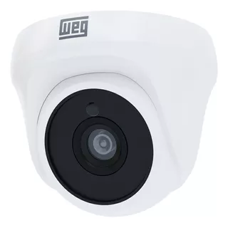 Câmera Segurança Dome Hd 720px 2,8mm Branco Analógica Weg
