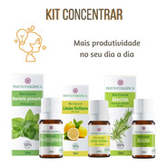 Kit Óleos Essenciais- Concentrar - 100% Puros, Natural