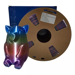 Filamento 3d Pla Seda Arcoiris Tronxy De 1.75mm Y 1kg