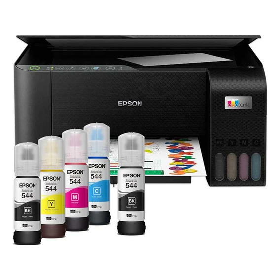 Multifuncional Epson L3250 Ecotank Tinta Continua 5 Tintas T544 Inalambrica