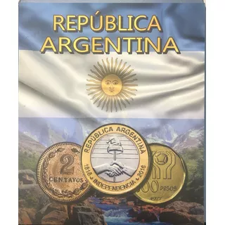 Album Carpeta Ilustrado Para Monedas De Argentina 1896-2023