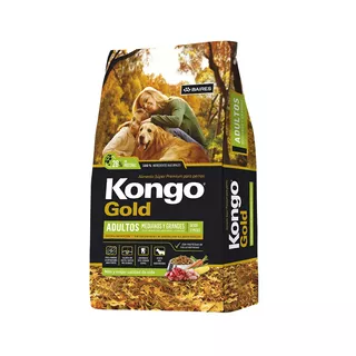 Alimento Kongo Gold S Para Perro Adulto De Raza Mediana Y Grande Sabor Mix En Bolsa De 24kg