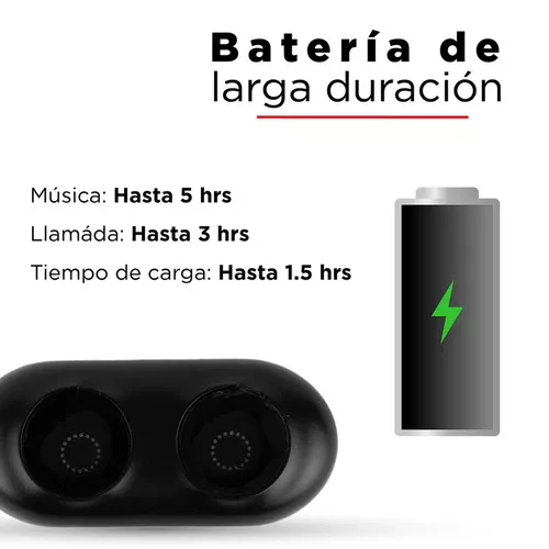Auriculares inalámbricos Bluetooth 5.3, control táctil con funda de carga,  IPX7 impermeable estéreo, batería de larga duración de la batería, graves