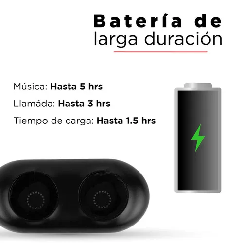 Audifonos Bluetooth Bateria Larga Duracion