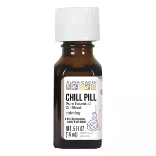 Aura Cacia Chill Pill Mix Aceite Esencial Puro Calmante 15ml